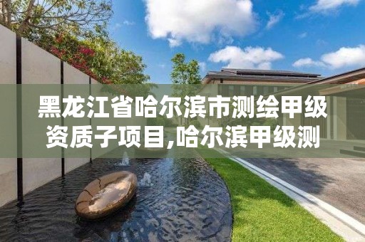 黑龙江省哈尔滨市测绘甲级资质子项目,哈尔滨甲级测绘公司。