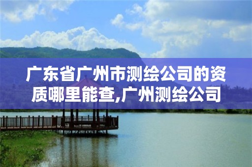 广东省广州市测绘公司的资质哪里能查,广州测绘公司有哪些。