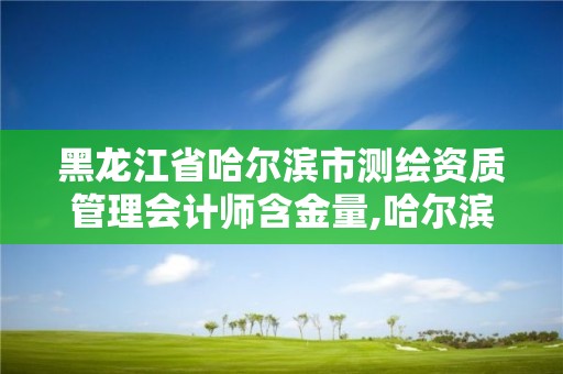 黑龙江省哈尔滨市测绘资质管理会计师含金量,哈尔滨测绘局招聘。