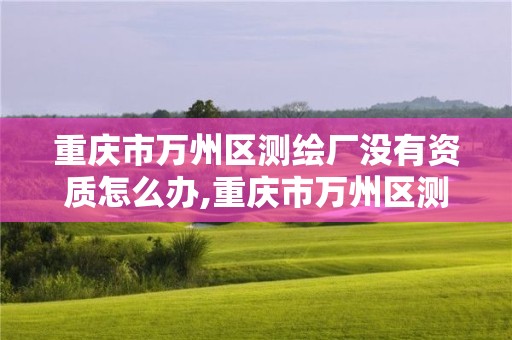 重庆市万州区测绘厂没有资质怎么办,重庆市万州区测绘厂没有资质怎么办手续。