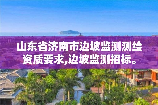 山东省济南市边坡监测测绘资质要求,边坡监测招标。