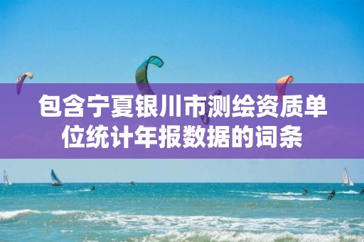 包含宁夏银川市测绘资质单位统计年报数据的词条