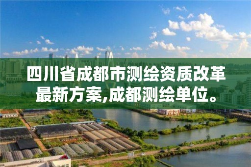 四川省成都市测绘资质改革最新方案,成都测绘单位。