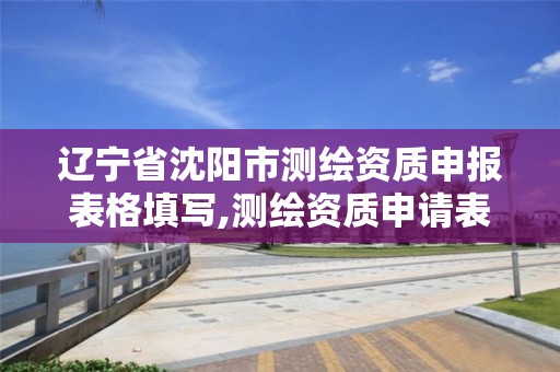 辽宁省沈阳市测绘资质申报表格填写,测绘资质申请表。