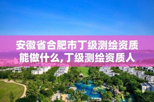 安徽省合肥市丁级测绘资质能做什么,丁级测绘资质人员要求。