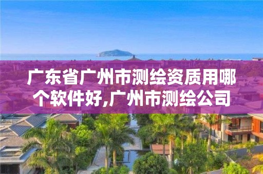 广东省广州市测绘资质用哪个软件好,广州市测绘公司。