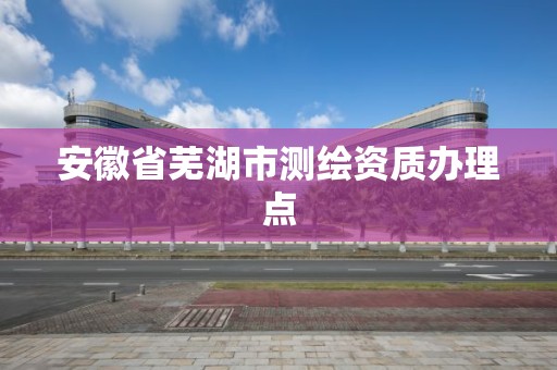 安徽省芜湖市测绘资质办理点