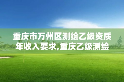 重庆市万州区测绘乙级资质年收入要求,重庆乙级测绘单位。