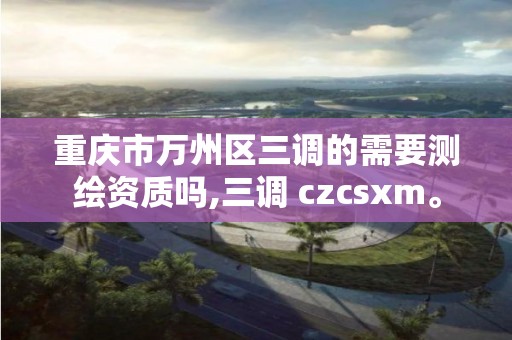 重庆市万州区三调的需要测绘资质吗,三调 czcsxm。