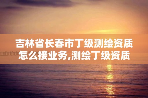 吉林省长春市丁级测绘资质怎么接业务,测绘丁级资质全套申请文件。