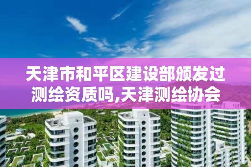 天津市和平区建设部颁发过测绘资质吗,天津测绘协会。