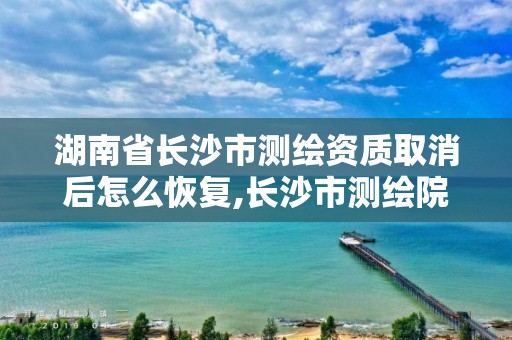 湖南省长沙市测绘资质取消后怎么恢复,长沙市测绘院。