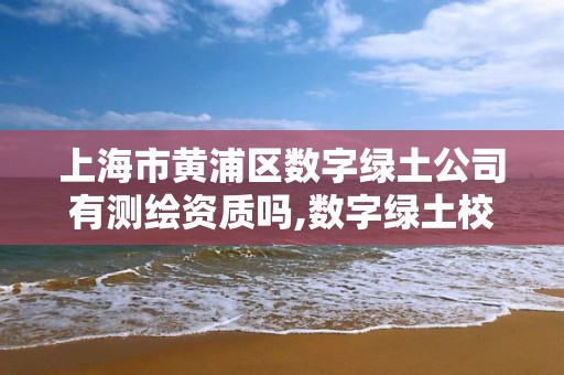 上海市黄浦区数字绿土公司有测绘资质吗,数字绿土校园招聘。