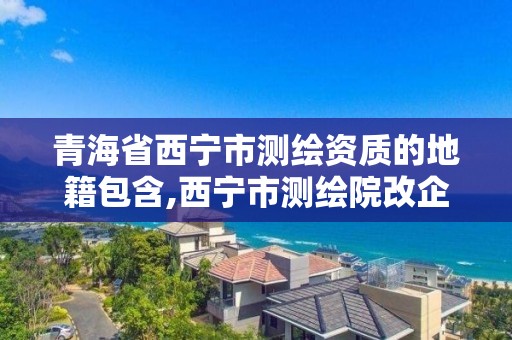 青海省西宁市测绘资质的地籍包含,西宁市测绘院改企业。