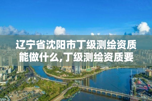 辽宁省沈阳市丁级测绘资质能做什么,丁级测绘资质要求。