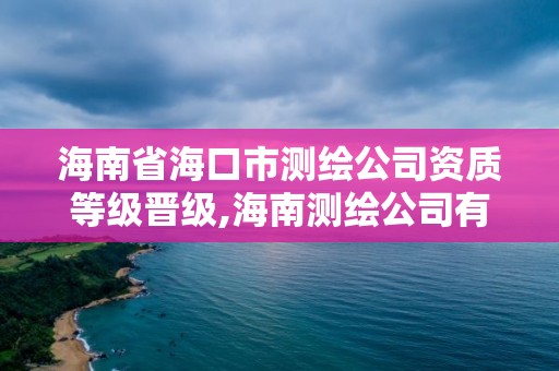 海南省海口市测绘公司资质等级晋级,海南测绘公司有多少家。