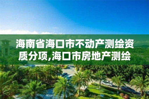 海南省海口市不动产测绘资质分项,海口市房地产测绘局。