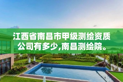 江西省南昌市甲级测绘资质公司有多少,南昌测绘院。