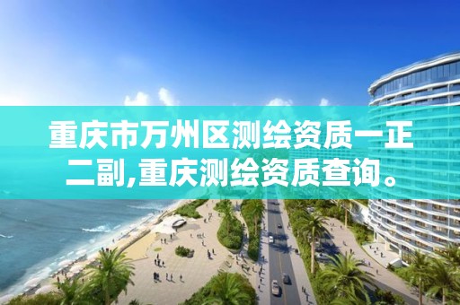 重庆市万州区测绘资质一正二副,重庆测绘资质查询。