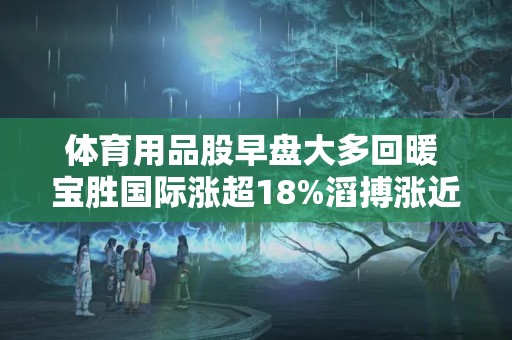 体育用品股早盘大多回暖 宝胜国际涨超18%滔搏涨近4%