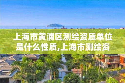 上海市黄浦区测绘资质单位是什么性质,上海市测绘资质单位名单。