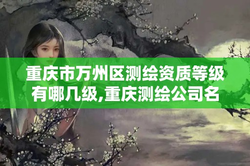 重庆市万州区测绘资质等级有哪几级,重庆测绘公司名录。