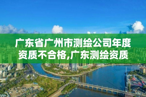 广东省广州市测绘公司年度资质不合格,广东测绘资质标准。