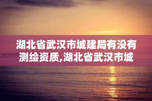 湖北省武汉市城建局有没有测绘资质,湖北省武汉市城建局有没有测绘资质公司。