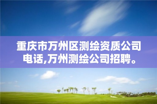 重庆市万州区测绘资质公司电话,万州测绘公司招聘。