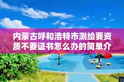 内蒙古呼和浩特市测绘要资质不要证书怎么办的简单介绍