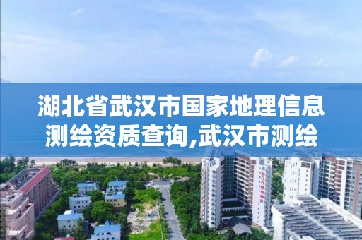 湖北省武汉市国家地理信息测绘资质查询,武汉市测绘地理信息局。