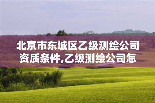 北京市东城区乙级测绘公司资质条件,乙级测绘公司怎么样。