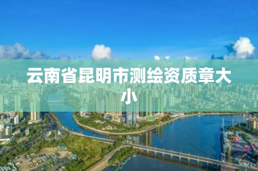 云南省昆明市测绘资质章大小