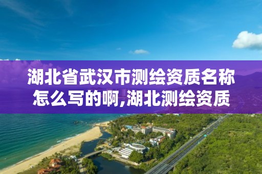 湖北省武汉市测绘资质名称怎么写的啊,湖北测绘资质查询。