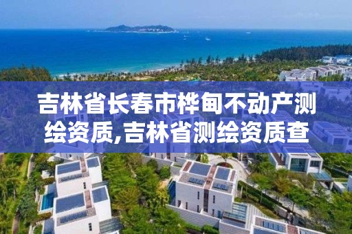 吉林省长春市桦甸不动产测绘资质,吉林省测绘资质查询。