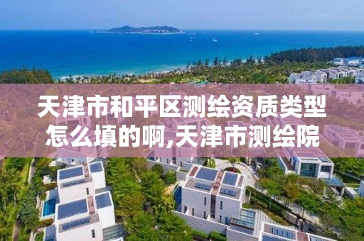 天津市和平区测绘资质类型怎么填的啊,天津市测绘院有限公司资质。