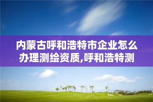 内蒙古呼和浩特市企业怎么办理测绘资质,呼和浩特测绘有限公司。