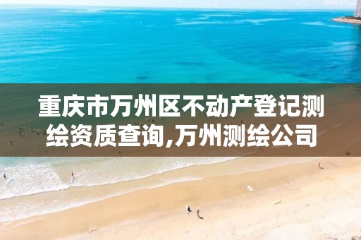 重庆市万州区不动产登记测绘资质查询,万州测绘公司。