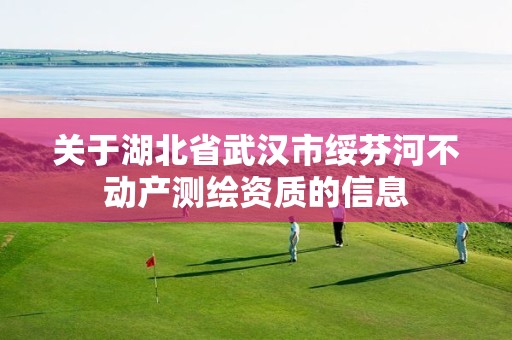 关于湖北省武汉市绥芬河不动产测绘资质的信息