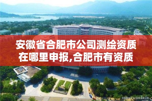 安徽省合肥市公司测绘资质在哪里申报,合肥市有资质的测绘公司。