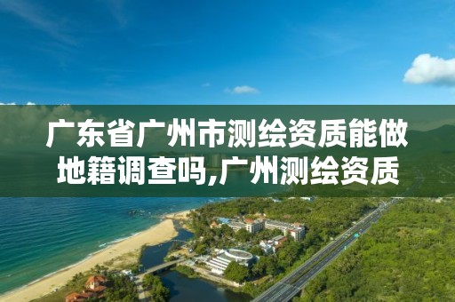 广东省广州市测绘资质能做地籍调查吗,广州测绘资质代办。