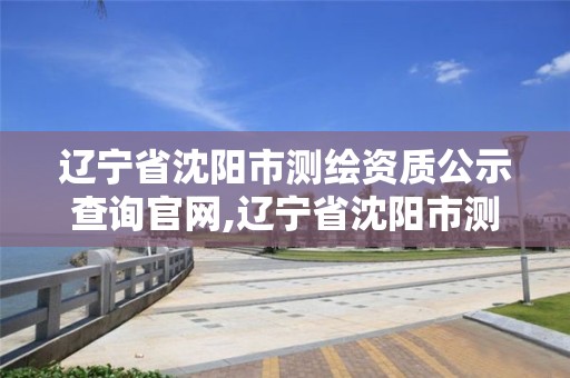 辽宁省沈阳市测绘资质公示查询官网,辽宁省沈阳市测绘资质公示查询官网网址。