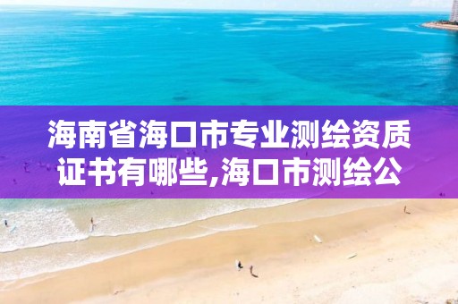 海南省海口市专业测绘资质证书有哪些,海口市测绘公司。