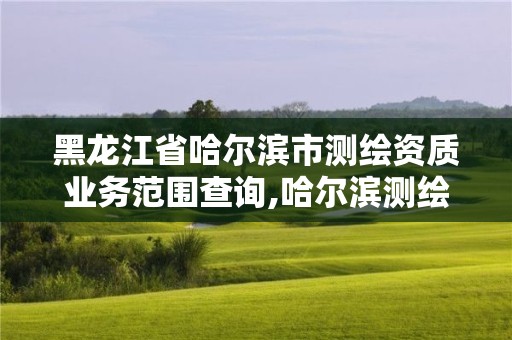 黑龙江省哈尔滨市测绘资质业务范围查询,哈尔滨测绘公司招聘。