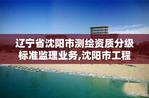 辽宁省沈阳市测绘资质分级标准监理业务,沈阳市工程建设项目测绘技术规程。