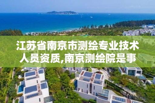 江苏省南京市测绘专业技术人员资质,南京测绘院是事业单位吗。