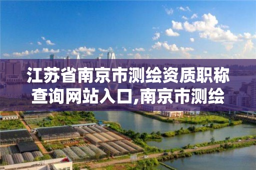 江苏省南京市测绘资质职称查询网站入口,南京市测绘院有限公司。