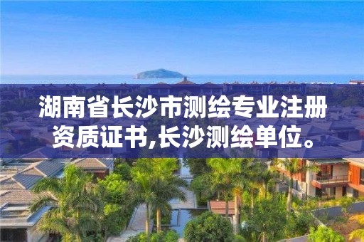 湖南省长沙市测绘专业注册资质证书,长沙测绘单位。