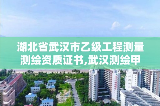 湖北省武汉市乙级工程测量证书,武汉测绘甲级资质公司。