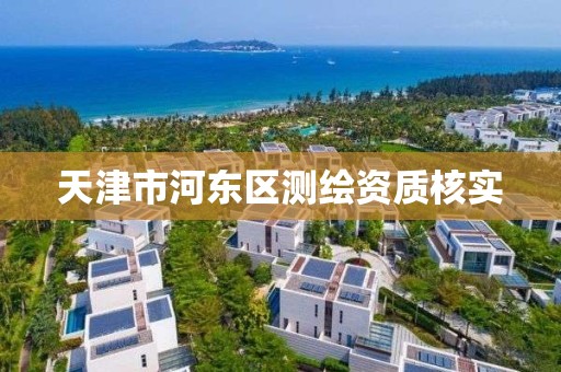 天津市河东区测绘资质核实